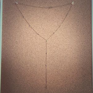 Gold drop necklace